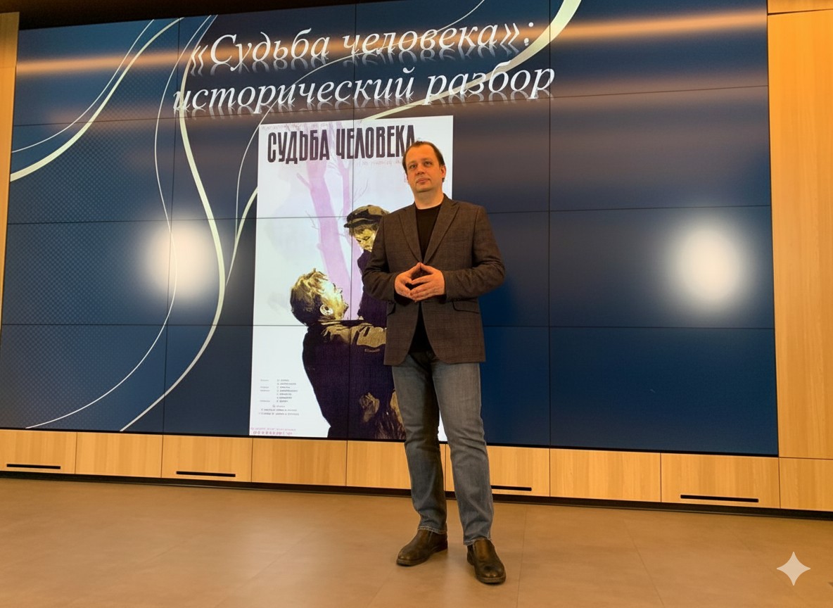 Спецпроект Цифровой Истории для Газпрома. Лекция Егора Яковлева о фильме Судьба Человека